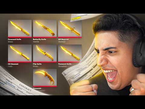 7 FACAS EM 1 VÍDEO? SIM... EXATAMENTE ISSO!! (fiz 7x CONTRATOS DE TROCA para FACAS NO CS 2)