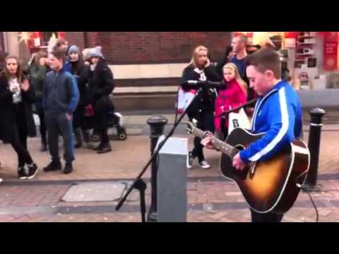 Jamiewooding busking in Liverpool City centre