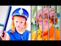 Nastya und Papa geben vor die Polizei z Nastya und Papa geben vor die Polizei z