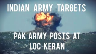 Pak Army Keran Posts Targeted