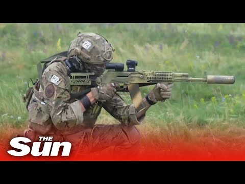 Russian forces participate in rigorous training exercises