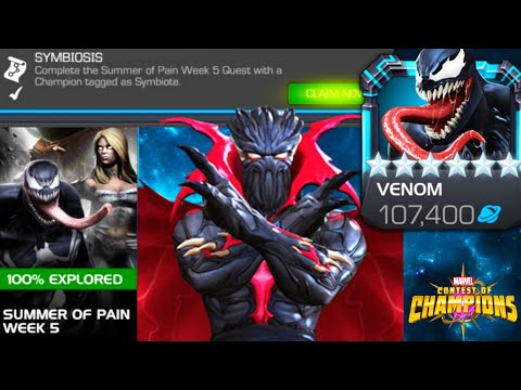 Summer Of Pain Week 5 Objective Symbiosis Symbiote Supreme vs Venom Mcoc Marvel Contest of Champions
