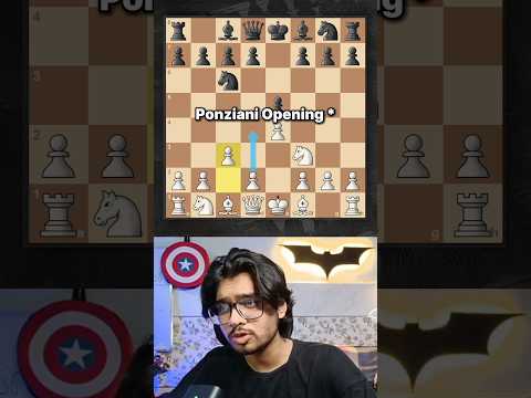 BEST Chess Opening Trap for Beginners, WIN in 12 MOVES with Ponziani #chesstraps #chesstricks