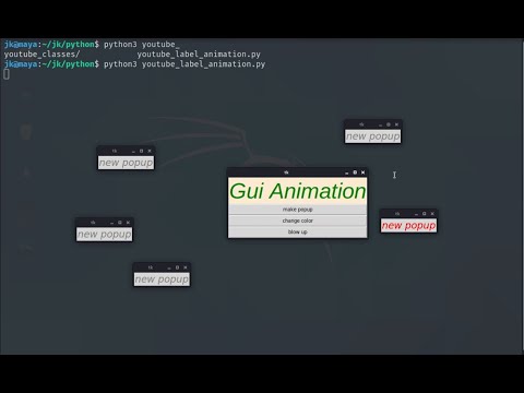 Python Tkinter Animation Coding For All