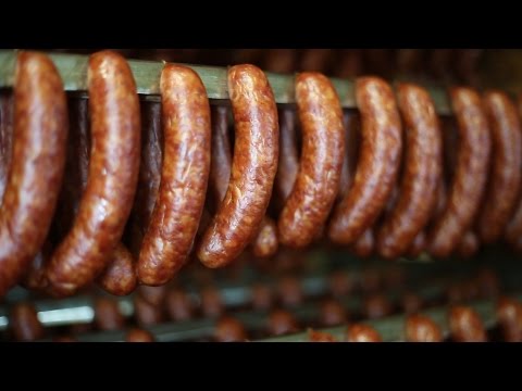 How Virginia Smoked Sausage is Made at Edwards