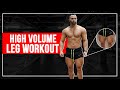 LIVE HIGH VOLUME LEG WORKOUT (INTENSE!) MUST TRY!