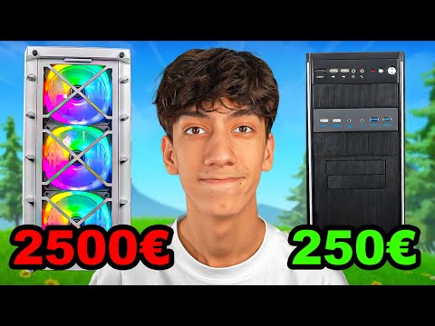 250€ vs 2500€ PC in Fortnite