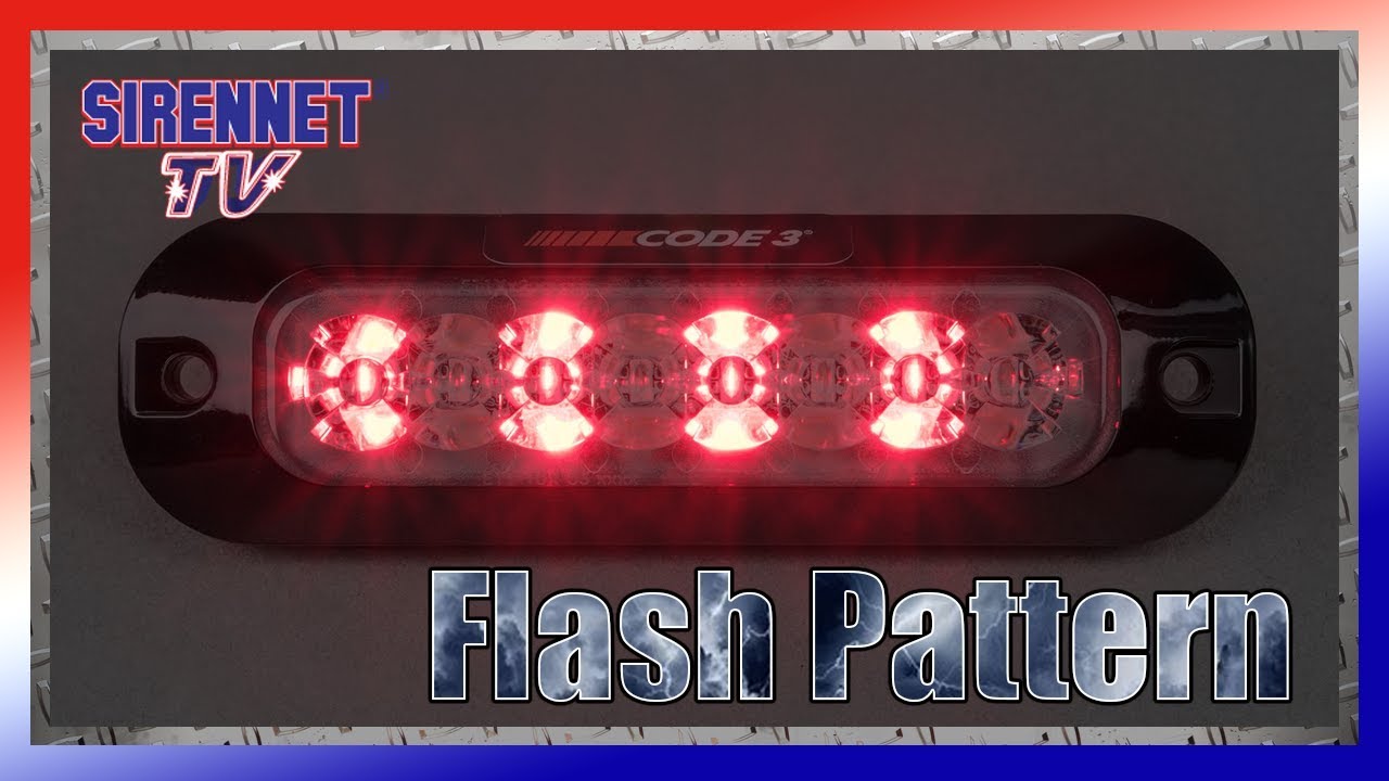 Flash Pattern: Code 3 XTP4MC MultiColor Directional LED Surface Mount Light