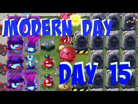 Plants vs Zombies 2 Modern Day Epic Hack - Day 15 - Break The Wall Nut