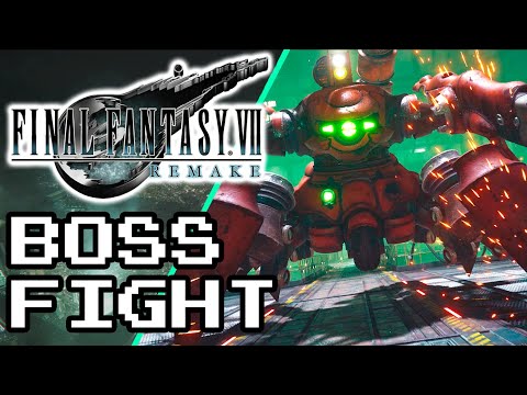 FINAL FANTASY 7 REMAKE - Scorpion Sentinel Boss Fight (Japanese)