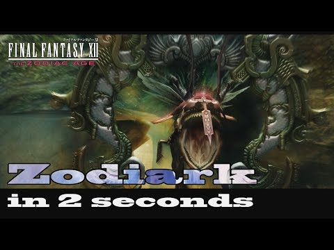 Final Fantasy XII The Zodiac Age - Zodiark in 2 seconds (No Seitengrat/Wyrmhero Blade)