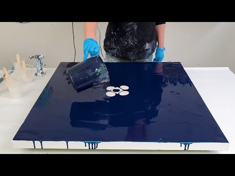 INSANE Gradient Colorblock Pour🤯 MUST SEE / Acrylic Pour Painting