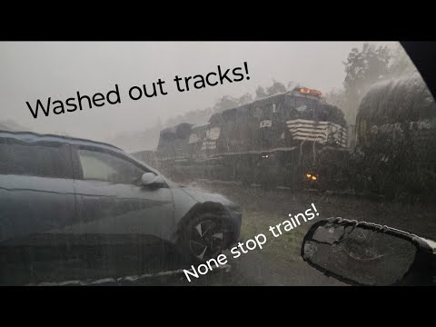 VD172: Storm damage on Harrisburg east July 1st 2025 causes stack up of trains!