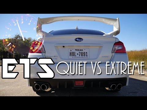 16 WRX: ETS Quiet vs Extreme Exhaust Comparison (w/resonator)