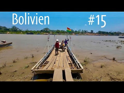 Rafting across the Rio Mamoré, a boa constrictor, and searching for fuel - Bolivia 2023 #15: Moto...
