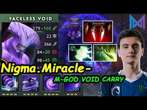 Nigma Miracle [Faceless Void] M-GOD MODE Carry INSANE Right Click Dota 2 7.23 pro Gameplay