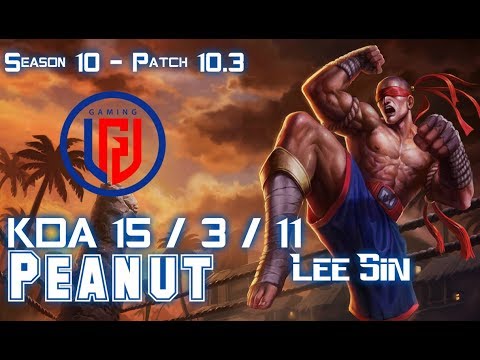 LGD Peanut LEE SIN vs IVERN Jungle - Patch 10.3 KR Ranked