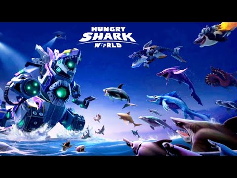 NEW MECHA SHARKJIRA vs ALL SHARKS (HUNGRY SHARK WORLD)