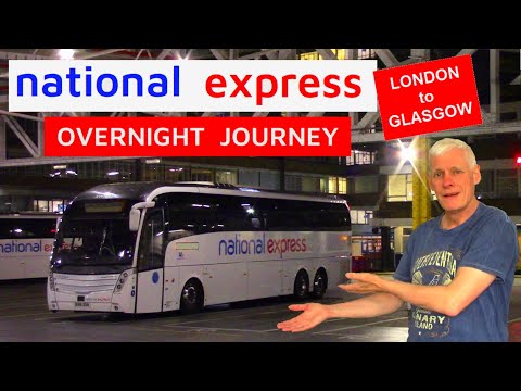 National Express: uma grande surpresa no ônibus noturno de Londres Victoria para Glasgow!