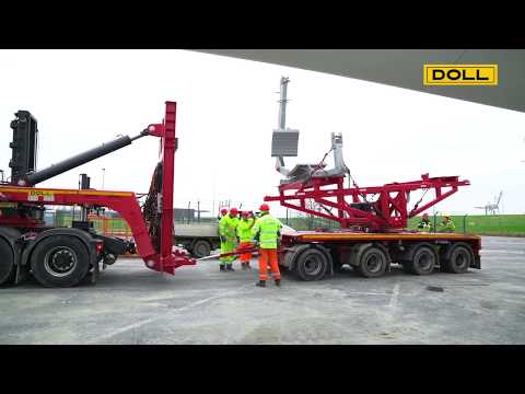 DOLL wind blade transport in use
