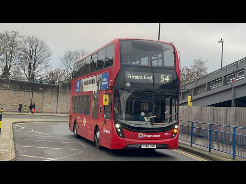 FRV. Stagecoach London Route 54. Woolwich - Elmers End. Enviro400 MMC Smart Hybrid 11057 (YX68 UMW)