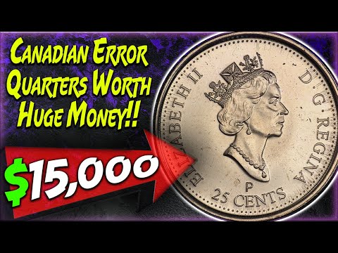 TOP 5 CANADIAN QUARTERS WORTH BIG MONEY - Most Valuable Canadian Error Coins!!