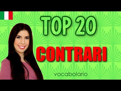 Top 20 Must-Know Italian Opposite Words