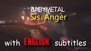 BABYMETAL - Sis.Anger [English subtitles] | FANCAM/PROSHOT Compilation