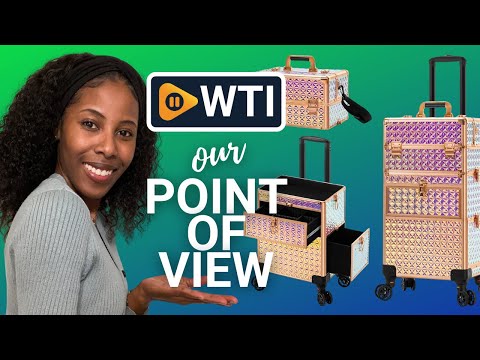 Rolling Makeup Train Case with Large Drawer - WTI product video review