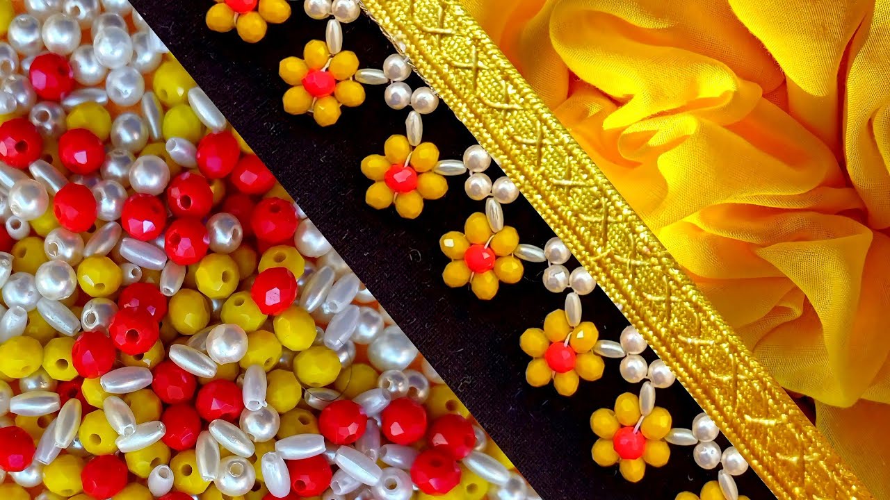 Training and designing tassel embroidery in my own style.#DIY🌹💛