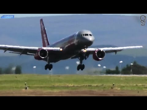 Jet2 757 TOUCH AND GO!