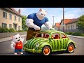 A Dad Cat Built A Watermelon Car For His Son Until Someone Ruined Everything