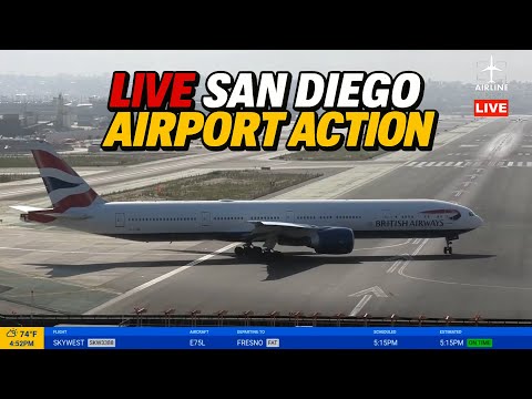 🔴LIVE SAN DIEGO (SAN) AIRPORT PLANE SPOTTING ACTION! (August 12th, 2025)