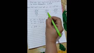 LCM and HCF by prime factorisation method #mathematic #one #shorts#youtubeshort #studywithme #