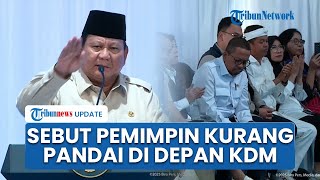 Reaksi Dedi Mulyadi saat Presiden Prabowo Singgung Pemimpin Kurang Pandai Kelola Kekayaan Bangsa