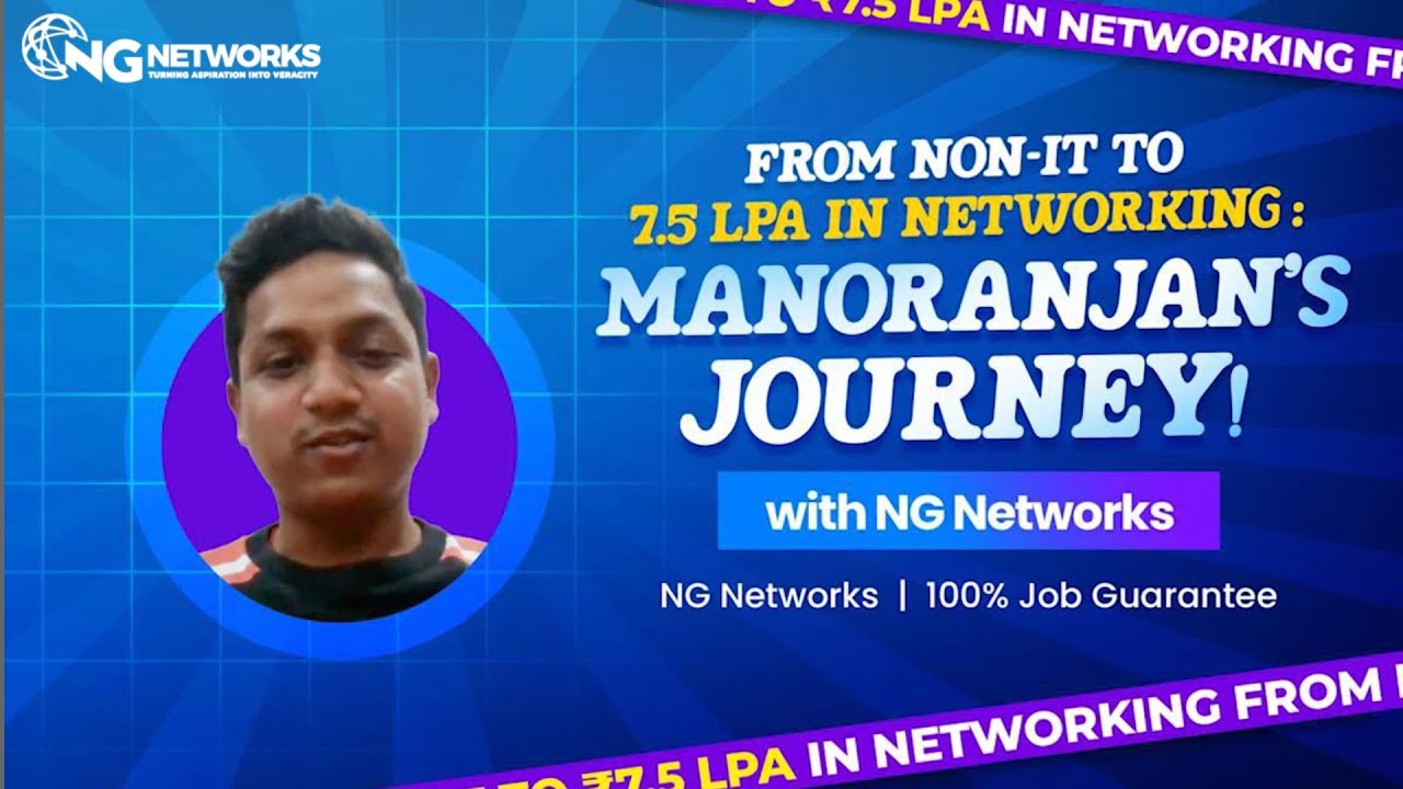 From Non-IT to ₹7.5 LPA in Networking: Manoranjan’s Journey #jobplacement #highpayingjobs