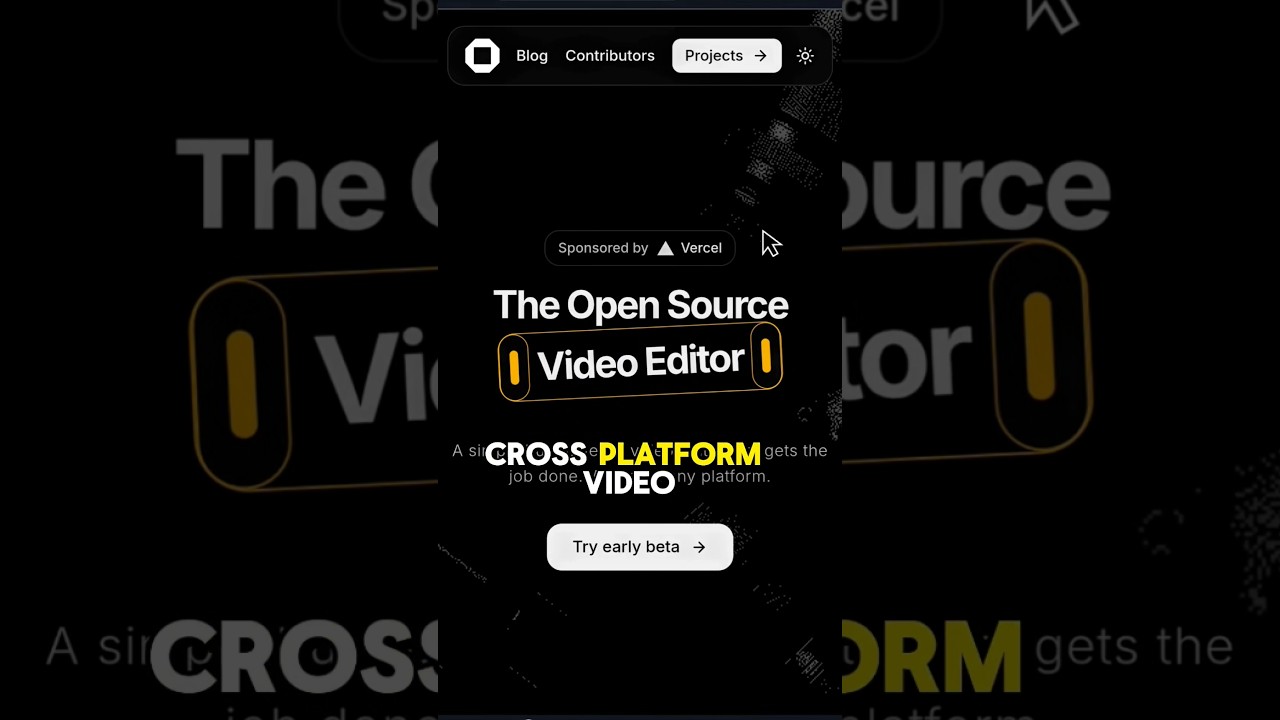 Free Video Editor from GitHub! ⚡No Watermark, No Subscription — OpenCut #opensource #github #repo
