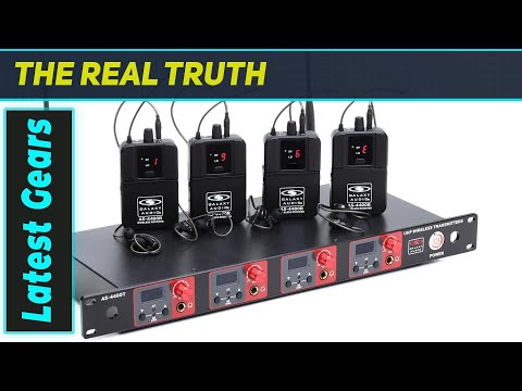 GALAXY AS-4400 QUAD Rackmount Wireless IEM Band Pack with EB5 Earbuds image 8