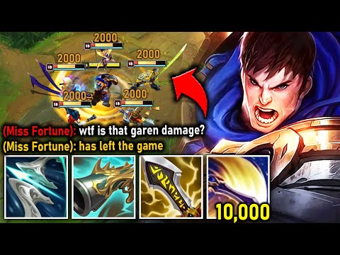Garen but my E does 10,000 damage and makes the enemy Rage Quit