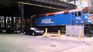 Metra Milwaukee Push Train, Canal between Lake and Kinzie