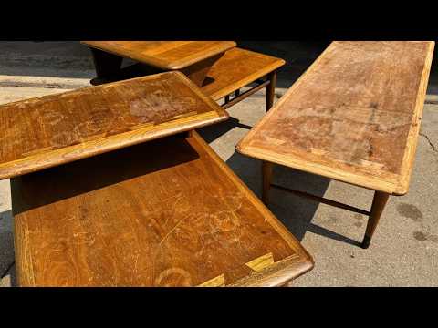 Ep. 138 Amazing 1960s RESTORATION of Mid Century Modern Lane Acclaim Furniture