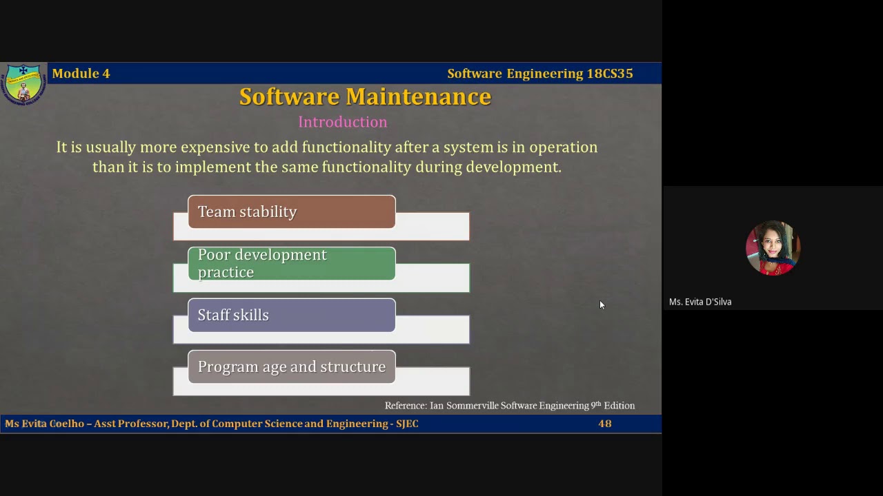 Lecture video 4.2.4 - Software Maintenance   Part 1