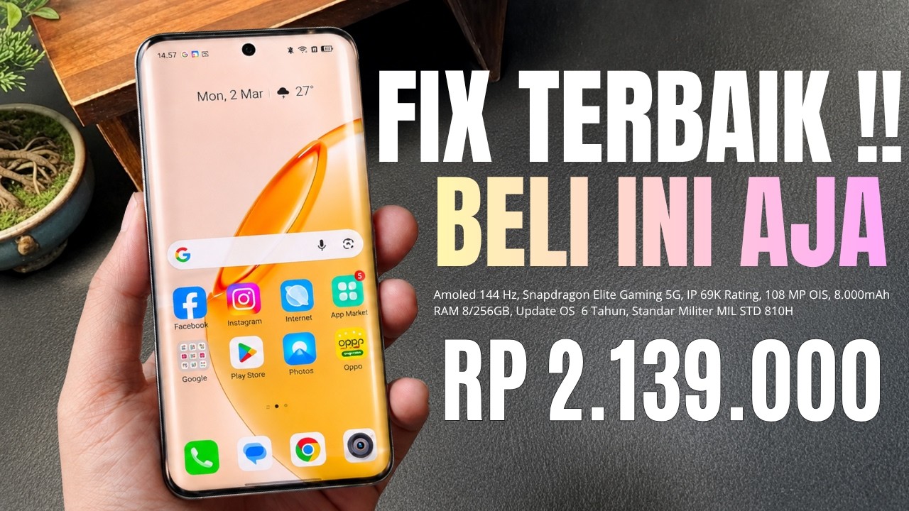 INI SIH KELEWAT MEWAH‼️RAM 8/256 GB, 8000MAH - HP 2 JUTAAN TERBARU DAN TERBAIK AGUSTUS 2026