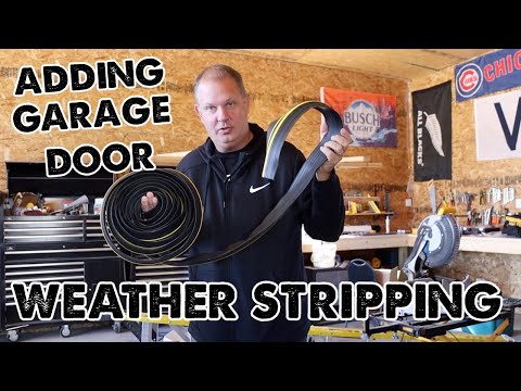 Garage Door Weather Stripping [Stop water from running into Garage]