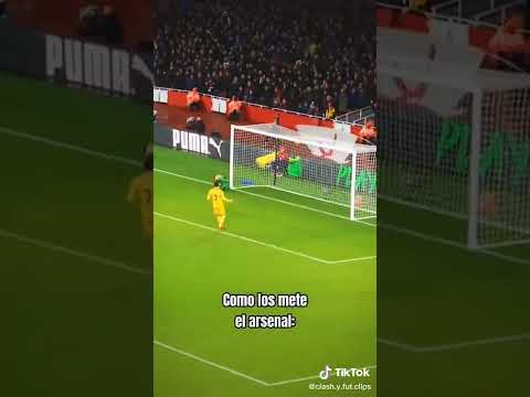 como mete goles el arsenal 😍