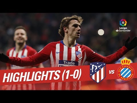 Highlights Atlético de Madrid vs RCD Espanyol (1-0)