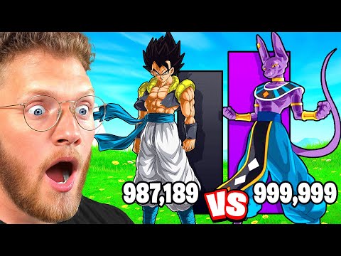Gogeta vs All Gods Power Levels
