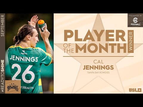 A Magnificent Seven! | The Tampa Bay Rowdies' Cal Jennings is USL Championship Player of the Month
