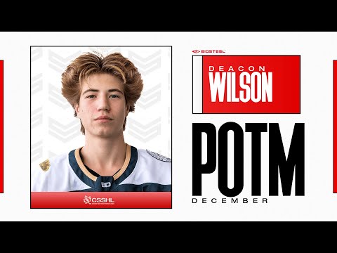 U17 Spieler des Spiels im Dezember | Deacon Wilson, STAR Hockey Academy