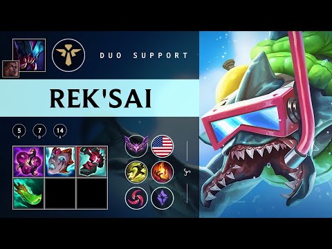 Rek'Sai Support vs Blitzcrank - NA Master Patch 25.24